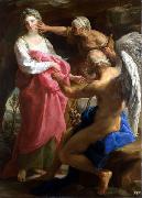 Pompeo Batoni Time orders Old Age to destroy Beauty. oil on canvas